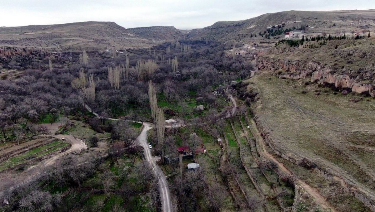 Kayseri'deki Koramaz Vadisi, yeşile büründü