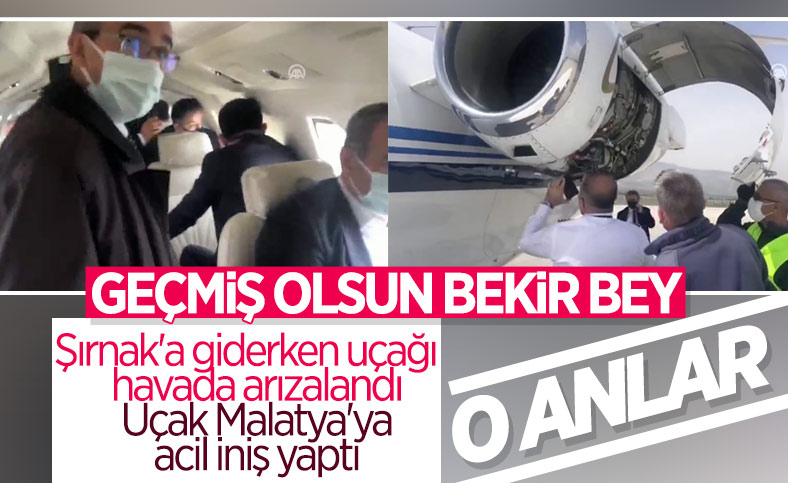 Bakan Bekir Pakdemirli'nin uçağı havada arızalandı