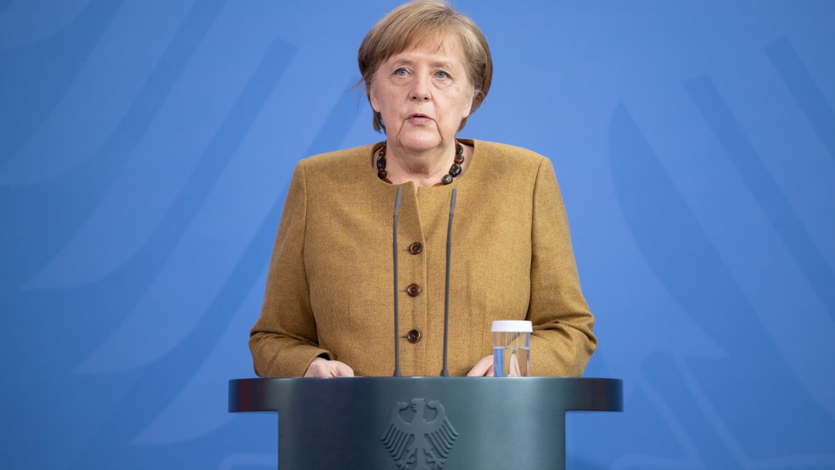 German Chancellor Merkel receives AstraZeneca vaccine