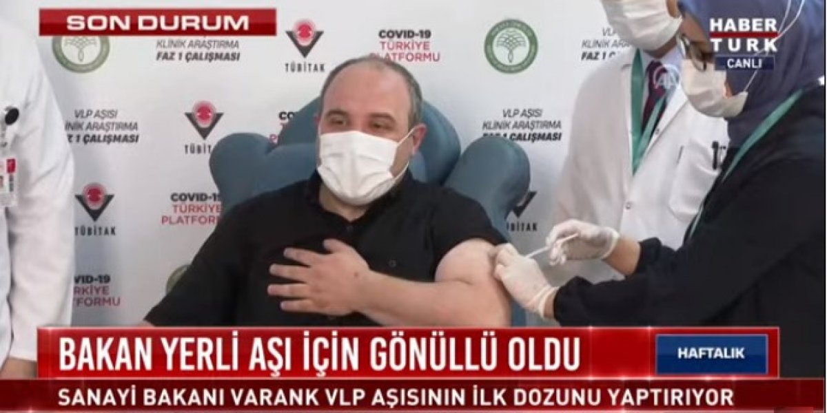 Mustafa Varank yerli aşı için gönüllü oldu