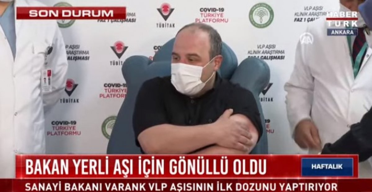 Mustafa Varank yerli aşı için gönüllü oldu