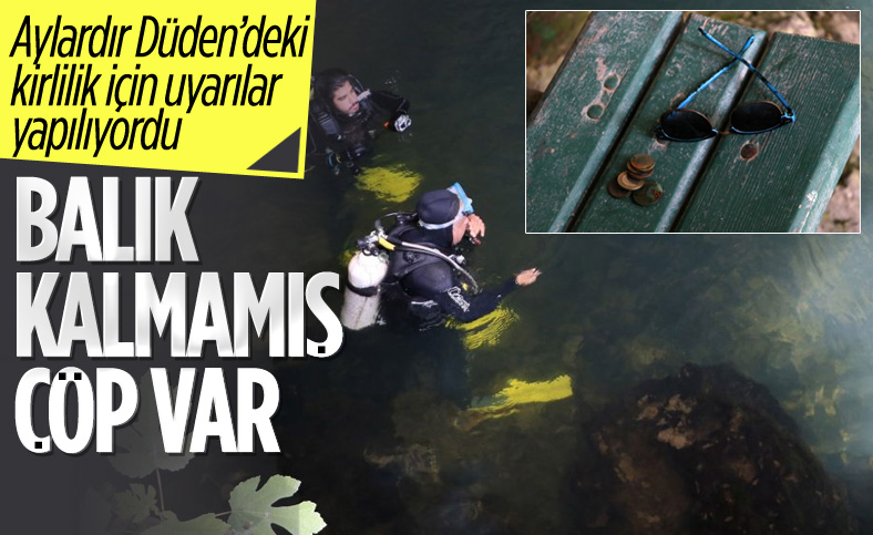 Dalış yapılan Düden'de hiç balık kalmadı
