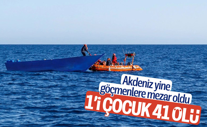 Tunus açıklarında batan teknede 1'i çocuk 41 düzensiz göçmen hayatını kaybetti