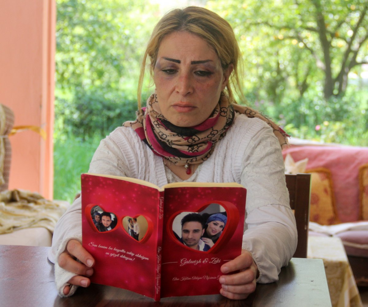 Adana'da öldüresiye dövdüğü eşine aşk kitabı yazdığı ortaya çıktı