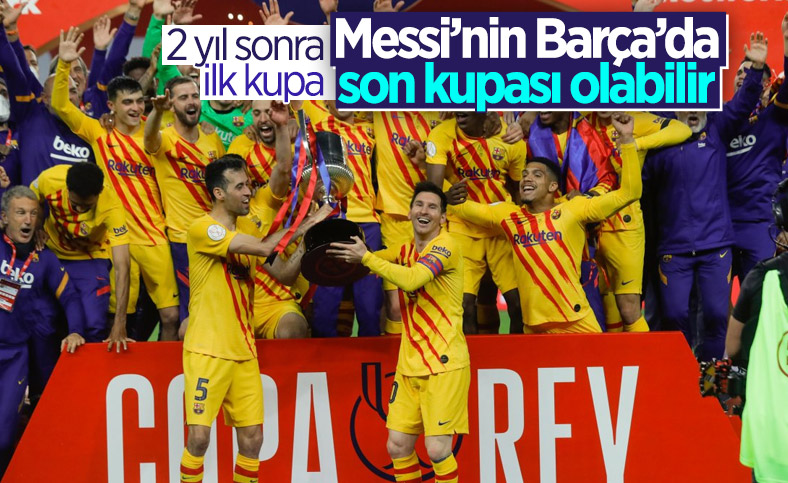 Athletic Bilbao'yu 4-0 yenen Barcelona, İspanya Kral Kupası'nı aldı