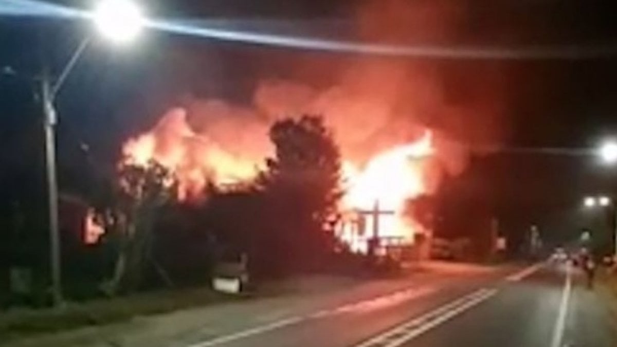 Church burned in Chile