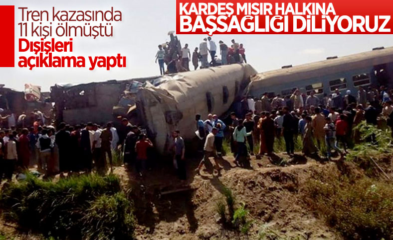 Dışişleri Bakanlığı'ndan Mısır'da yaşanan tren kazasıyla ilgili taziye mesajı