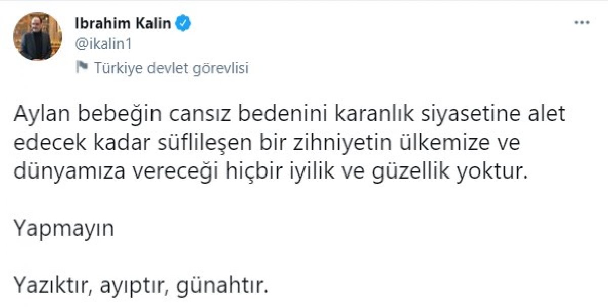 Canan Kaftancıoğlu'nun tepki toplayan Aylan bebek paylaşımı