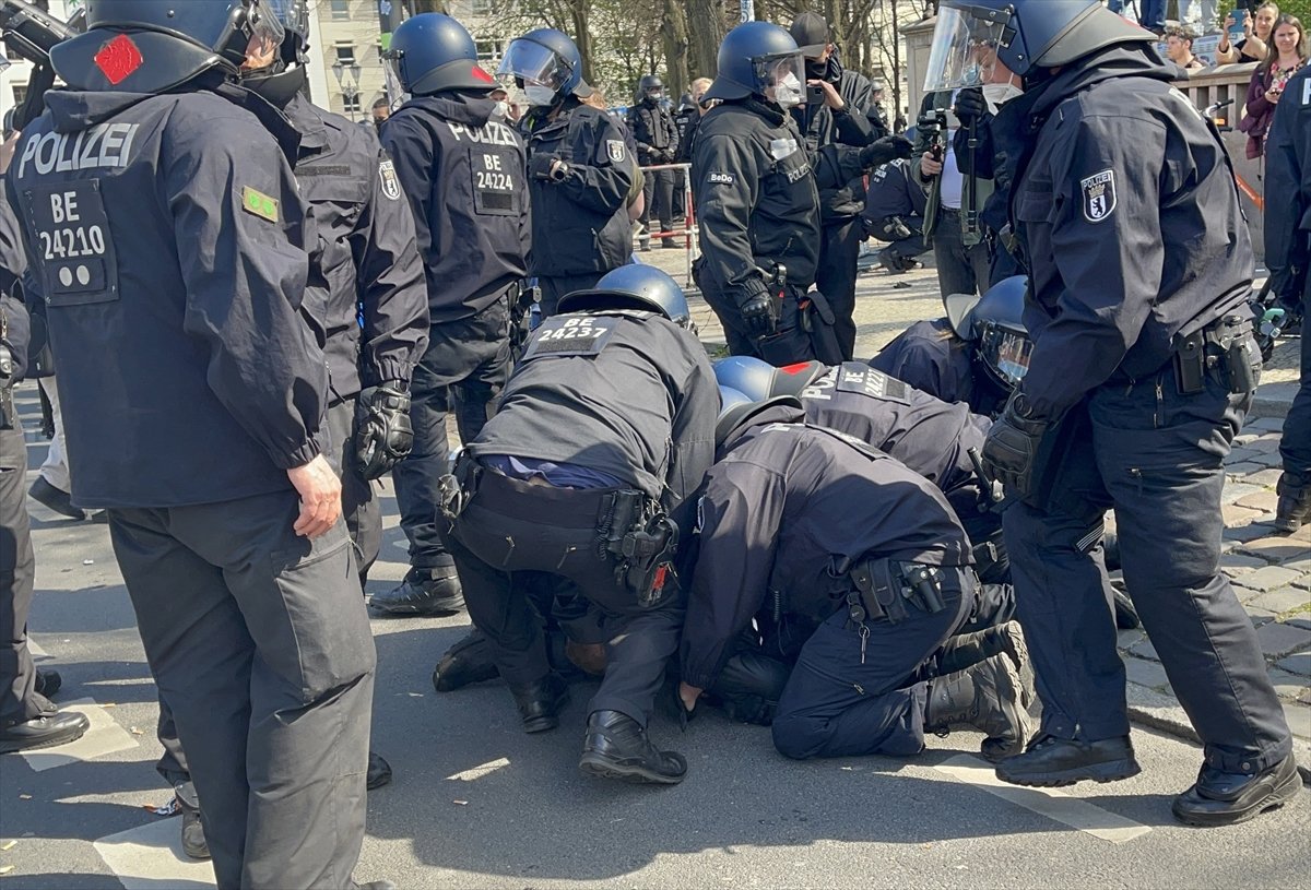 Police intervention to the demonstration against corona policies in Germany #1