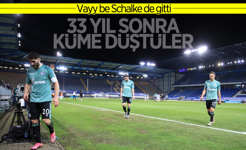 Bundesliga'da Schalke, küme düştü