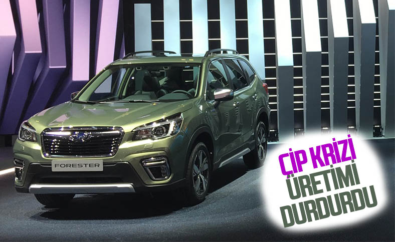 Subaru, çip sorunu nedeniyle ABD'deki tesislerinde üretimi durdurdu