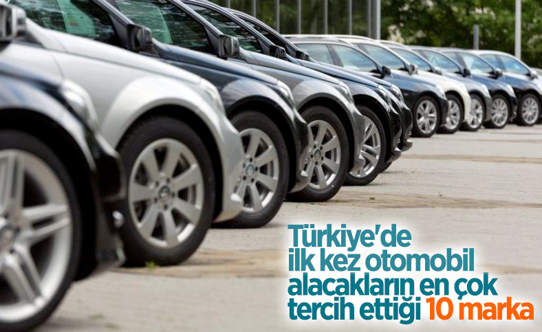 Türkiye'de ilk kez otomobil alacakların tercih ettiği markalar