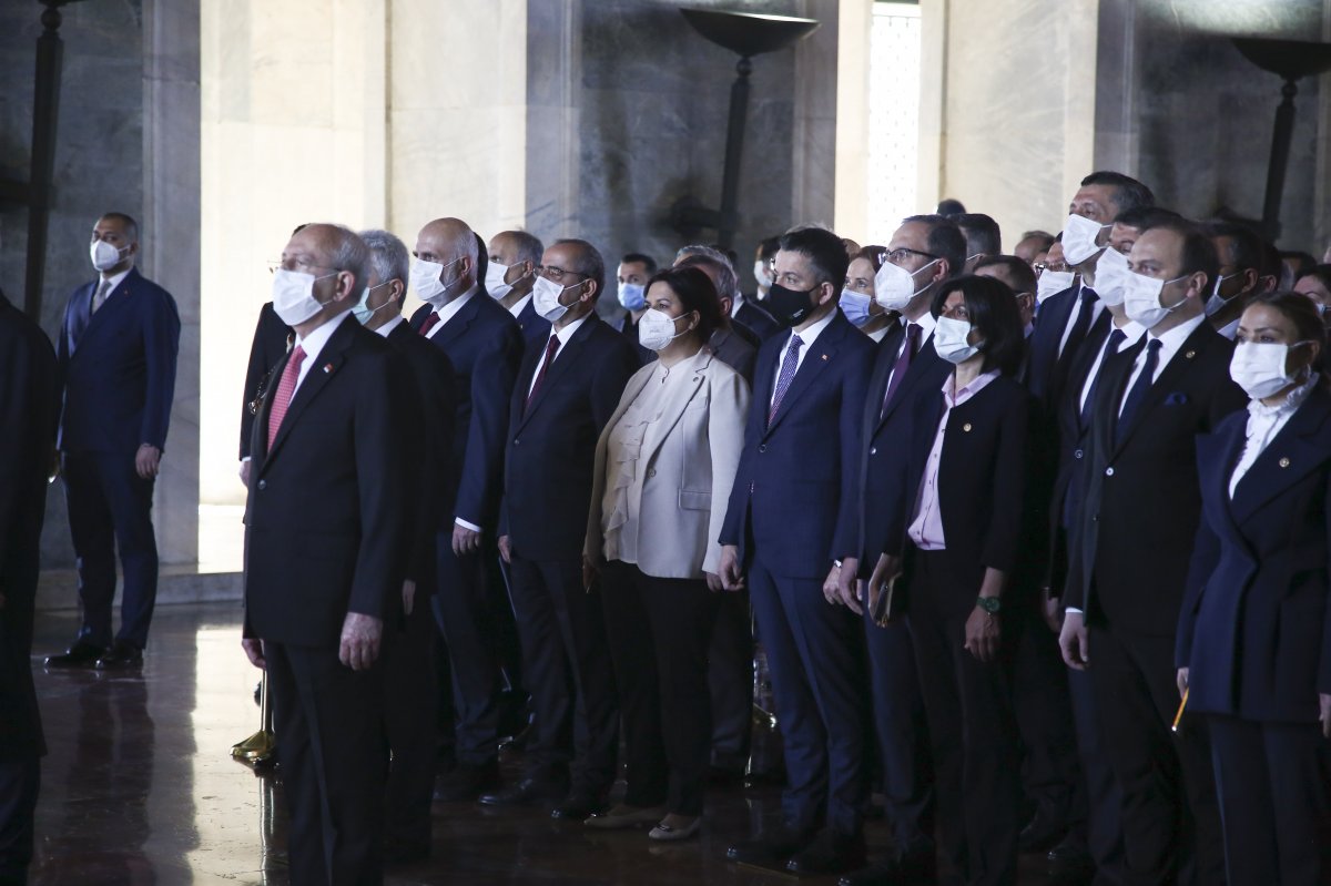 Devlet erkanından Anıtkabir çıkarması