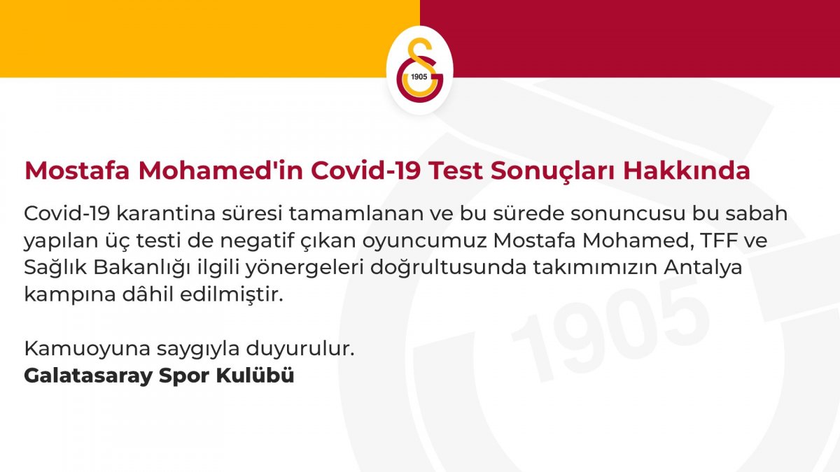 Mostafa Mohamed, Antalyaspor maçı kadrosuna dahil edildi