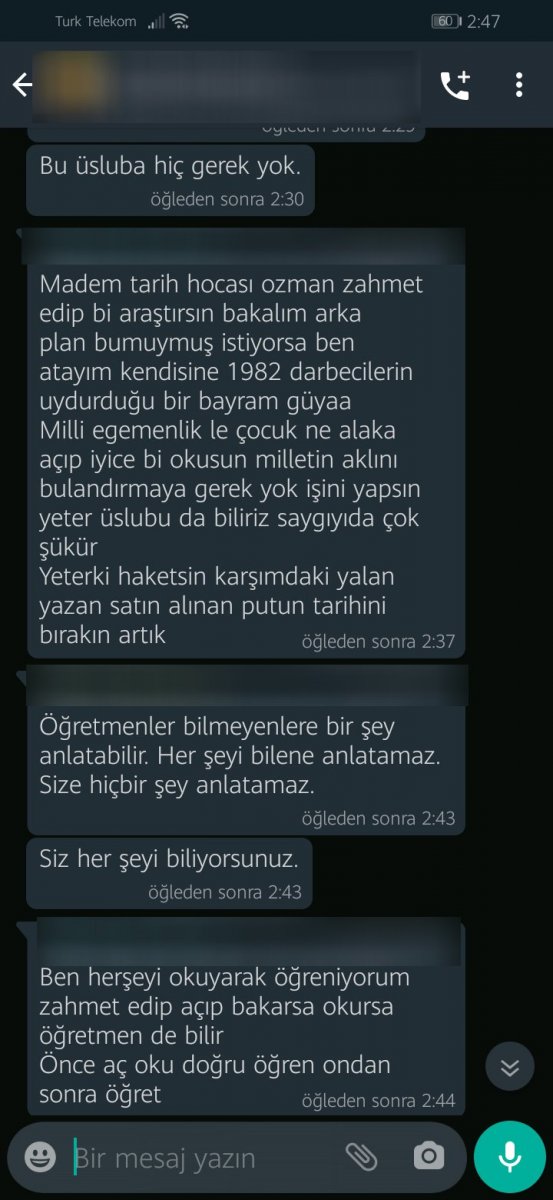 Konya'da Atatürk'e hakaret edip, gözaltına alınan veli serbest kaldı