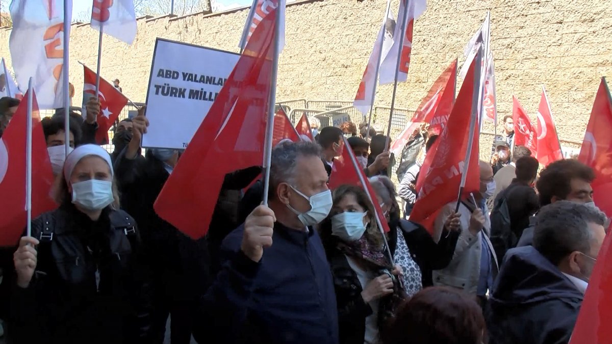 İstanbul’da ABD Başkonsolosluğu önünde protesto