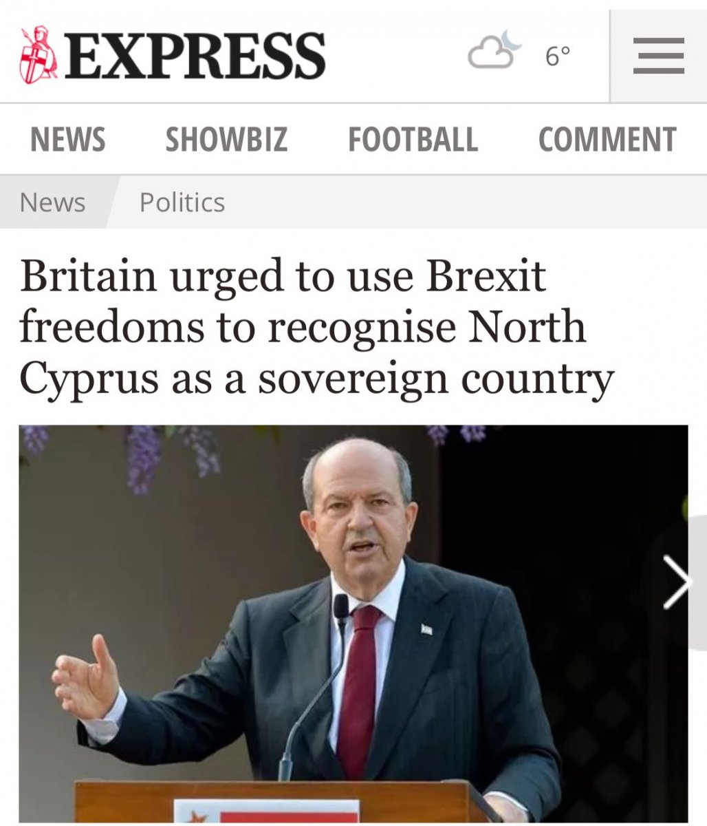 Sunday Express: UK can recognize TRNC #1