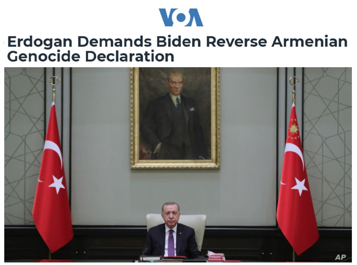 President Erdogan's response to Joe Biden on genocide is in the world press #2