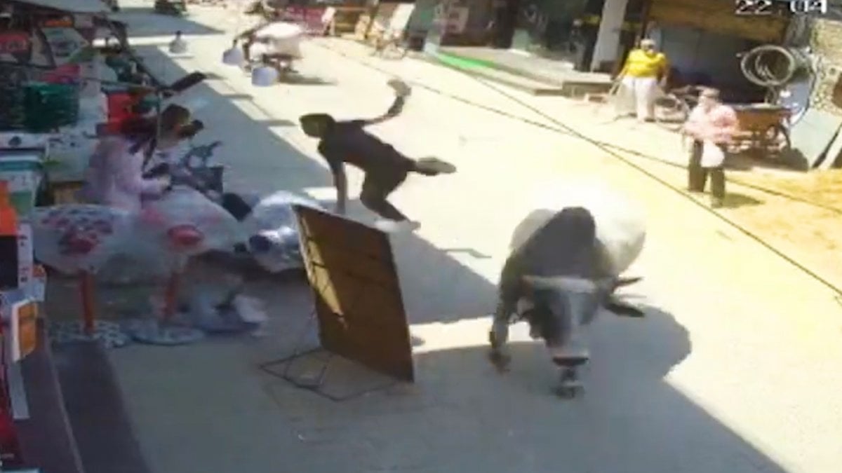 Bull Man Blow Up In India #1