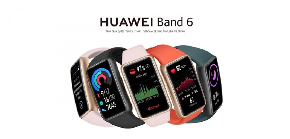 Huawei Band 6 Türkiye'de satışa çıktı: İşte fiyatı ve özellikleri
