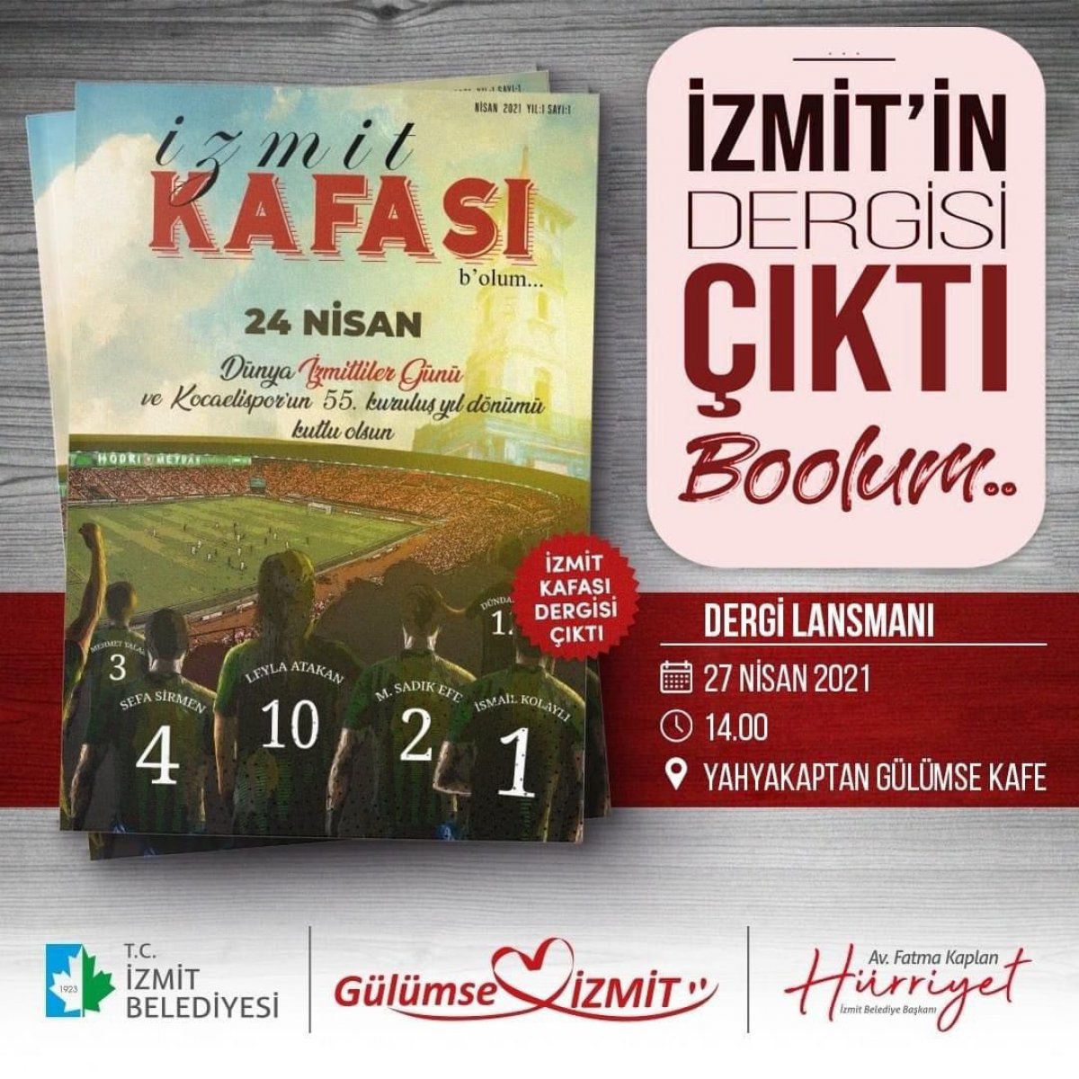 CHP'li İzmit Belediyesi, Kafa Dergisi'ni kopyaladı