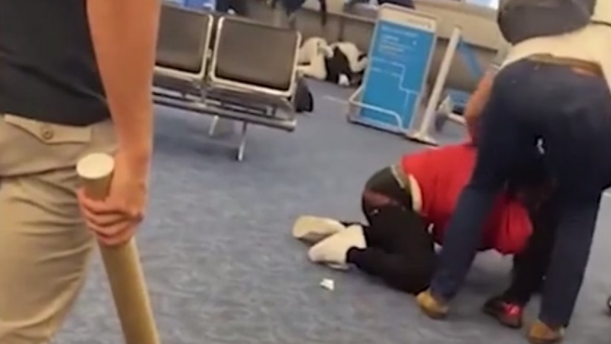 Seatfight at Miami International Airport
