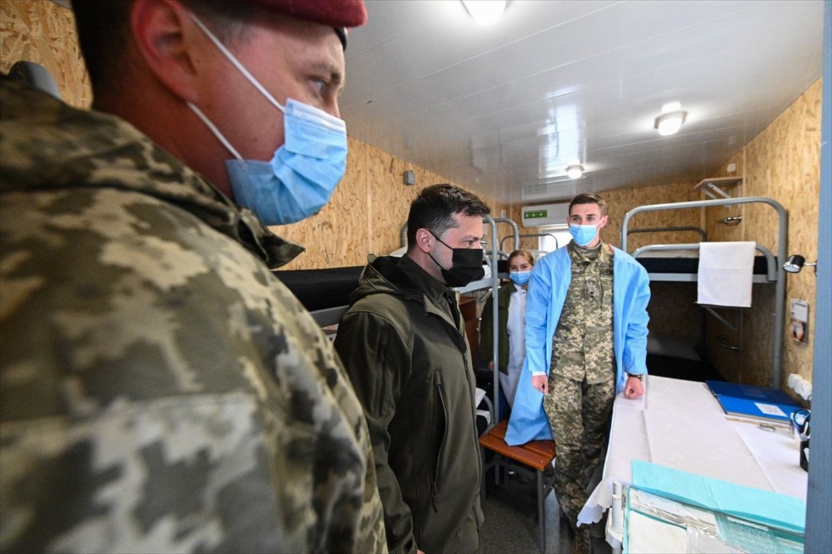 Visit from President of Ukraine Zelensky to the front line #7