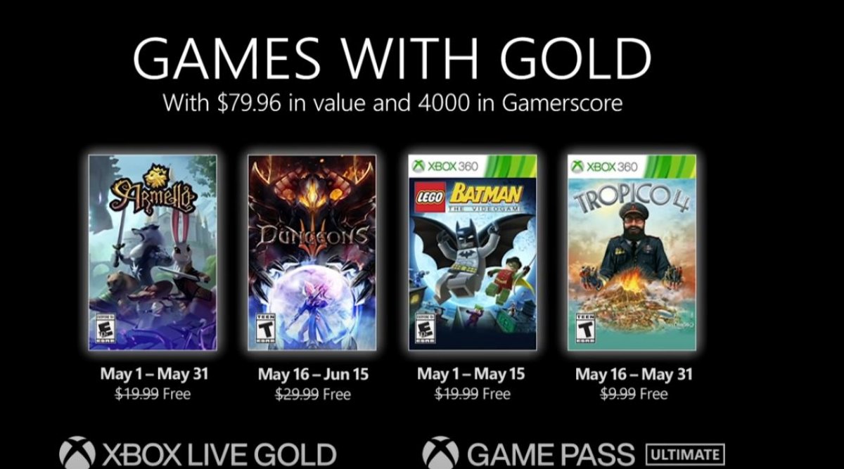 Free games to Xbox Live Gold subscribers in May #1