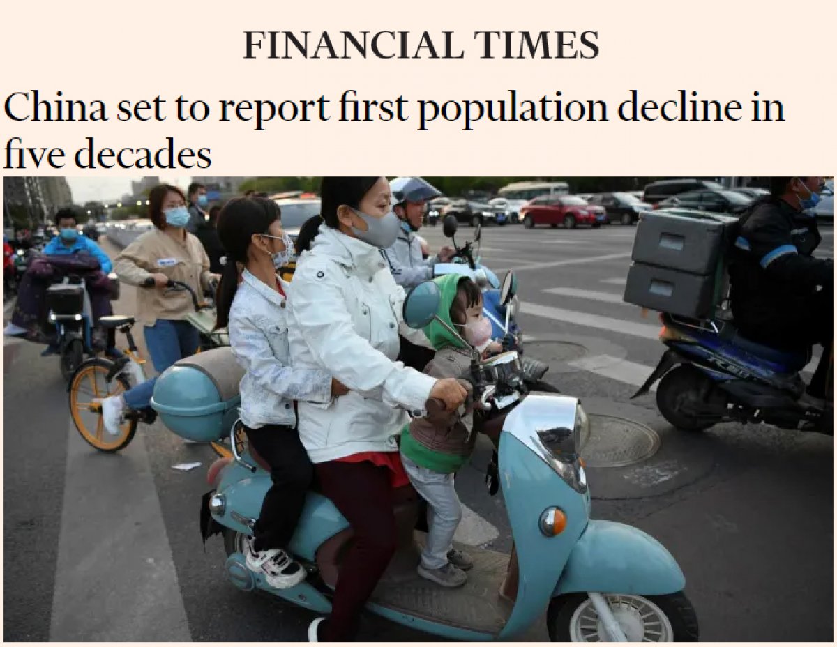Financial Times: China to announce first population decline in 50 years #3