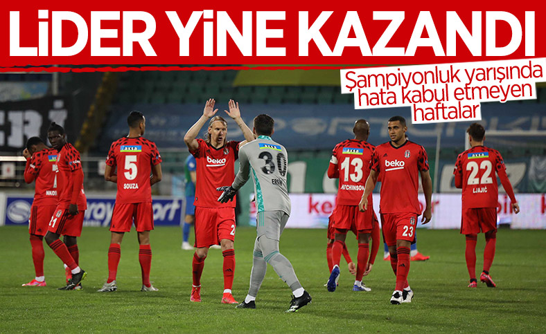 Beşiktaş, Rizespor deplasmanından 3 puanla döndü