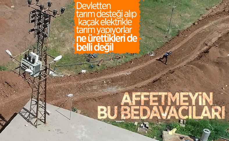 Diyarbakır'da kaçak kullanımı tespit için havalanan drone'u taşladılar