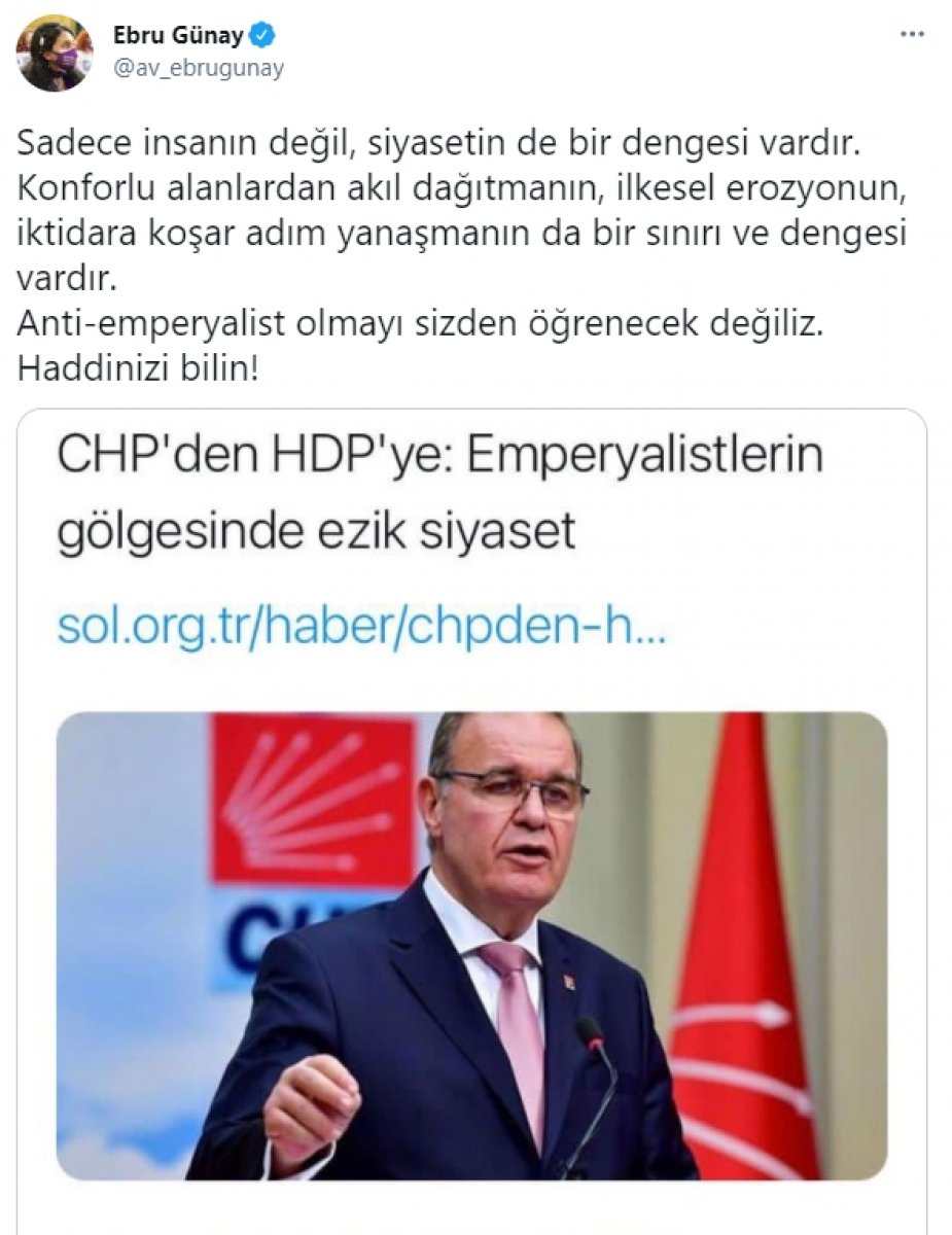 HDP'den CHP'ye tepki: Haddinizi bilin