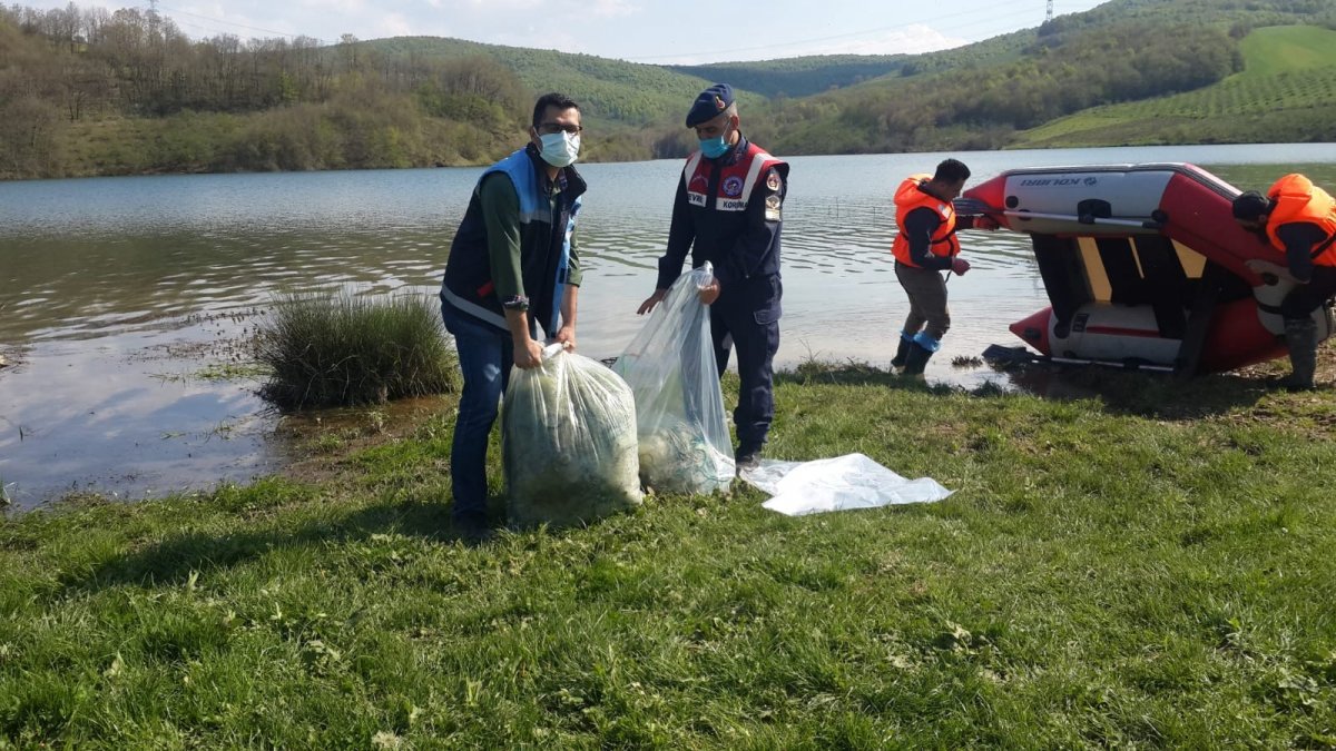 Kocaeli'de kaçak sazan avcılarına suçüstü