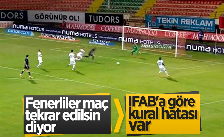 Fenerbahçeliler Alanyaspor maçında kural hatası var diyor
