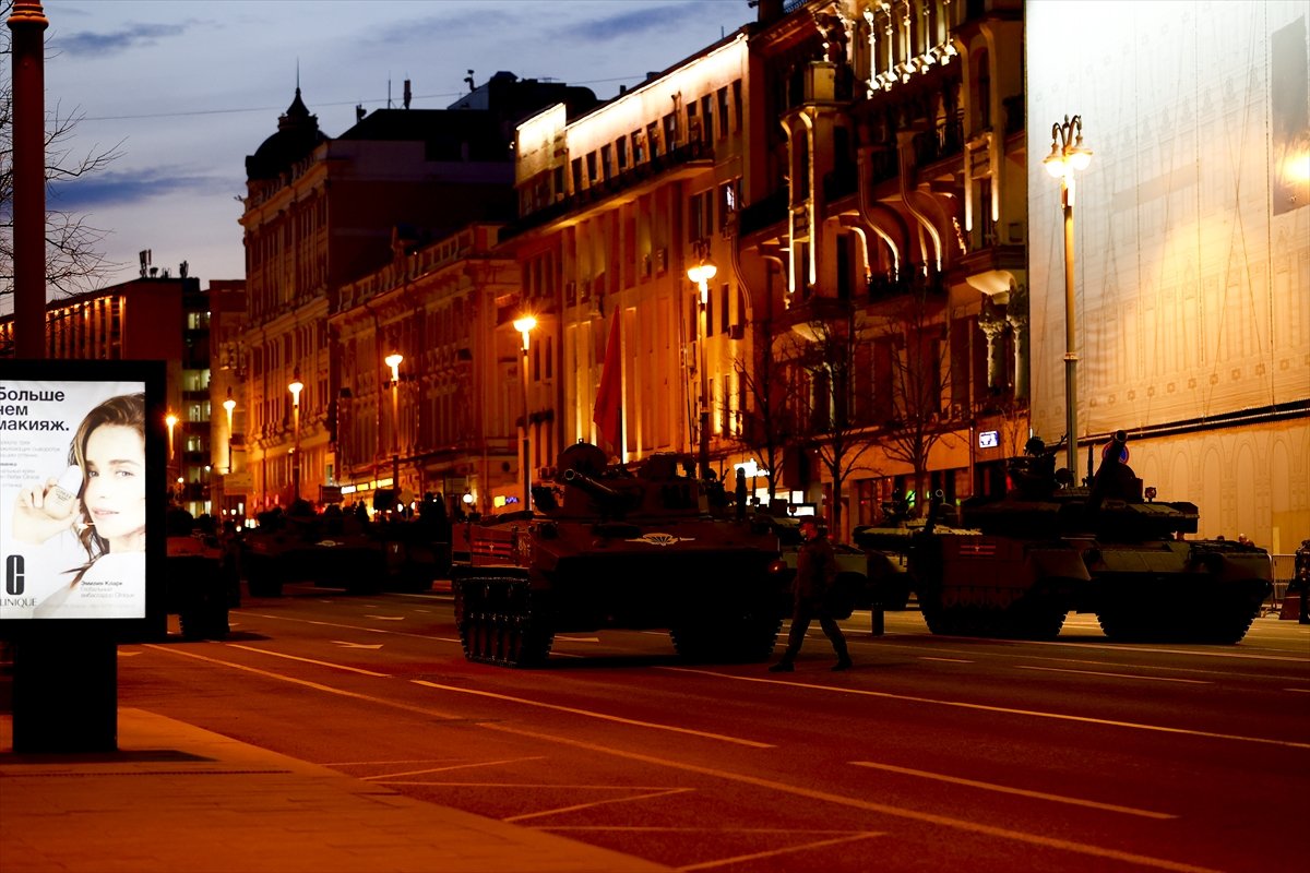 Military parade rehearsal for Victory Day in Russia #6