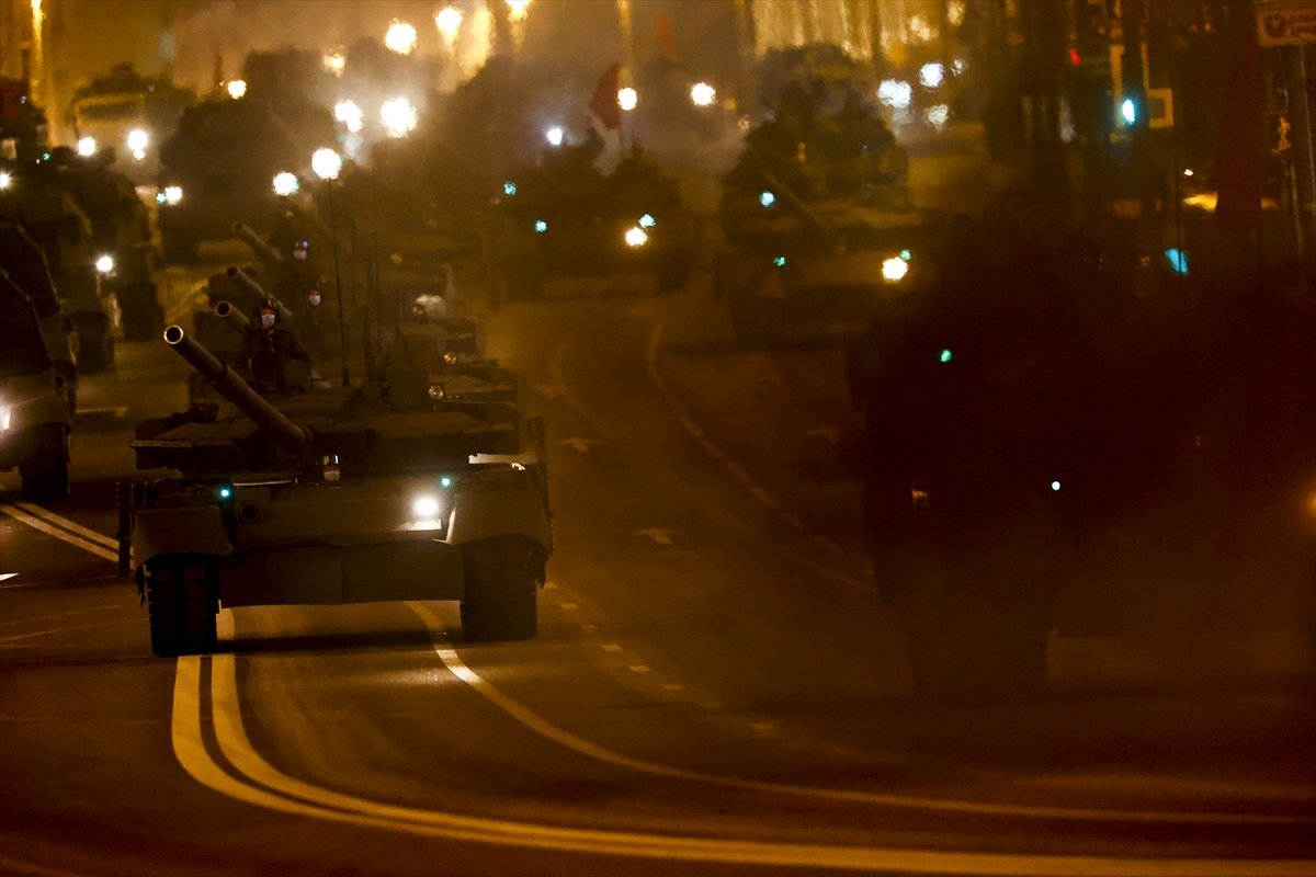 Military parade rehearsal for Victory Day in Russia #5