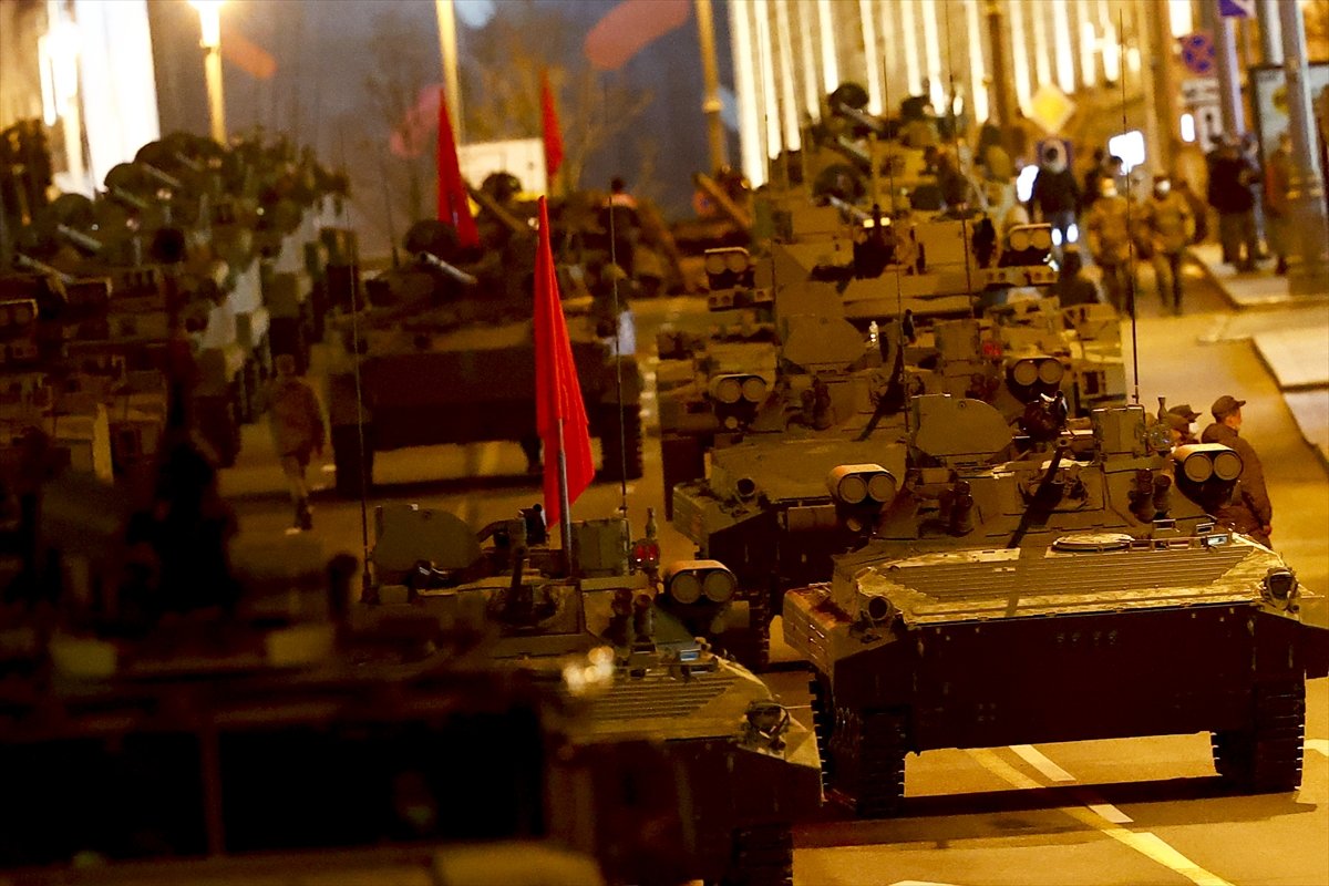 Military parade rehearsal for Victory Day in Russia #2