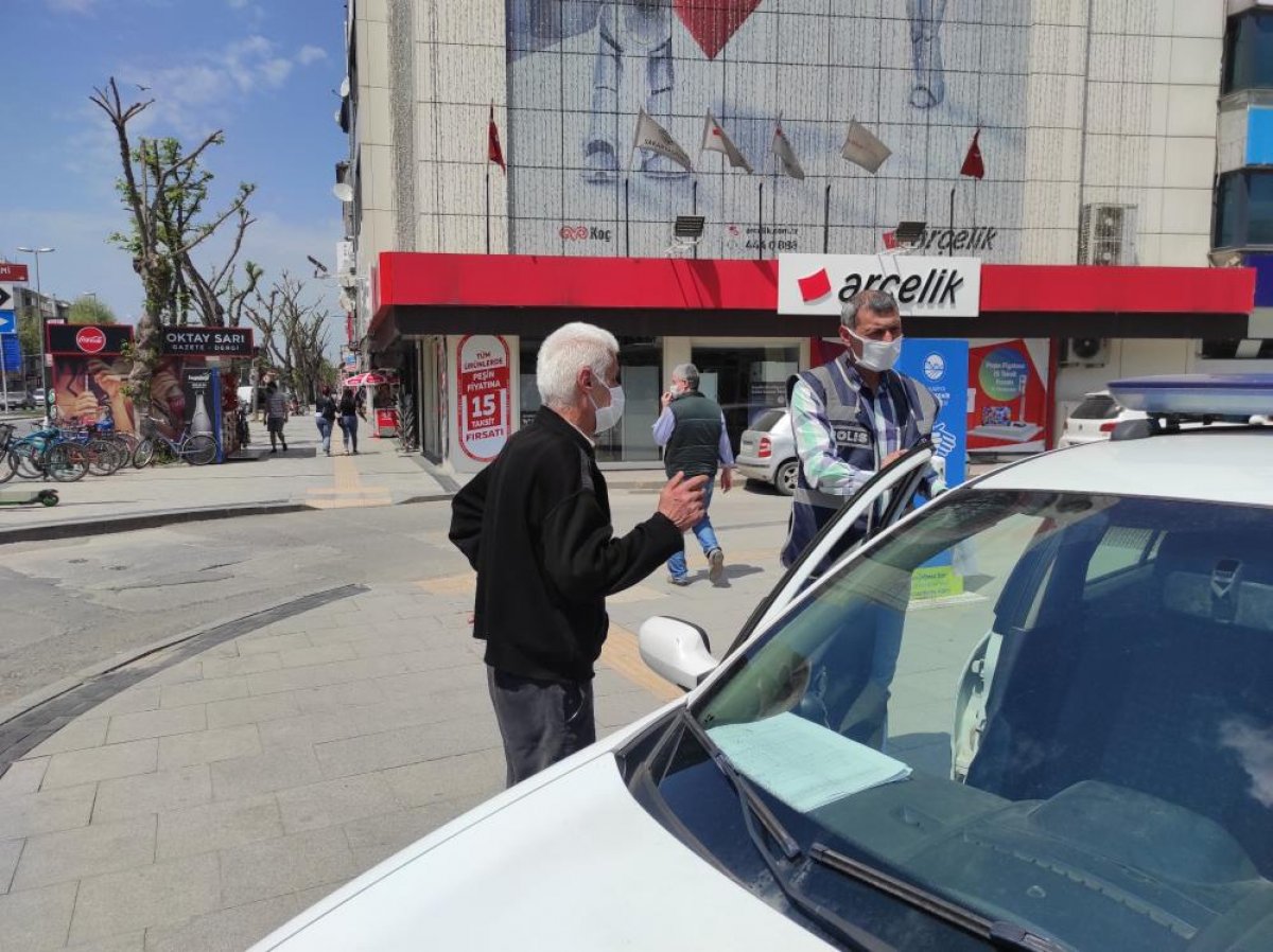 Sakarya'da izin belgesi olmadan dışarı çıktı, cezadan kurtulamadı