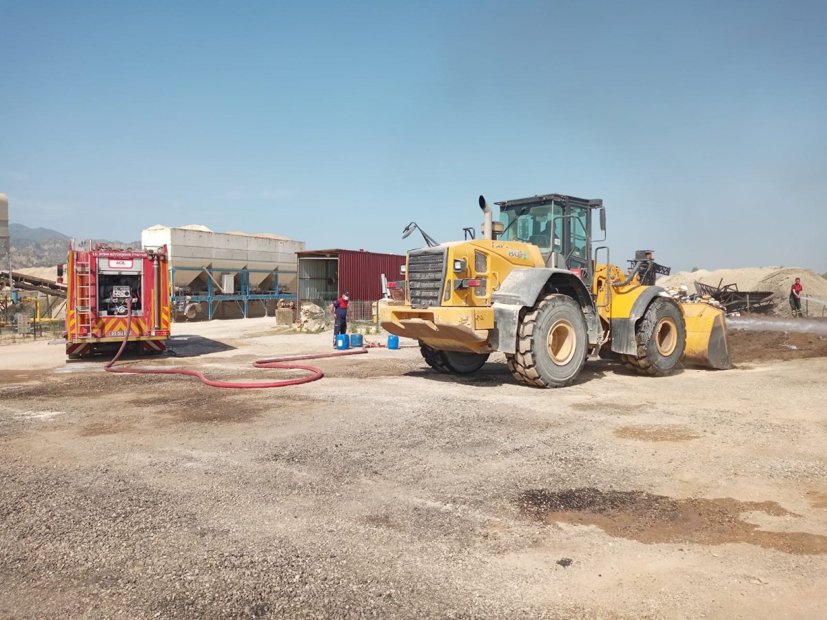 Aydın’da şantiyede çıkan yangın söndürüldü