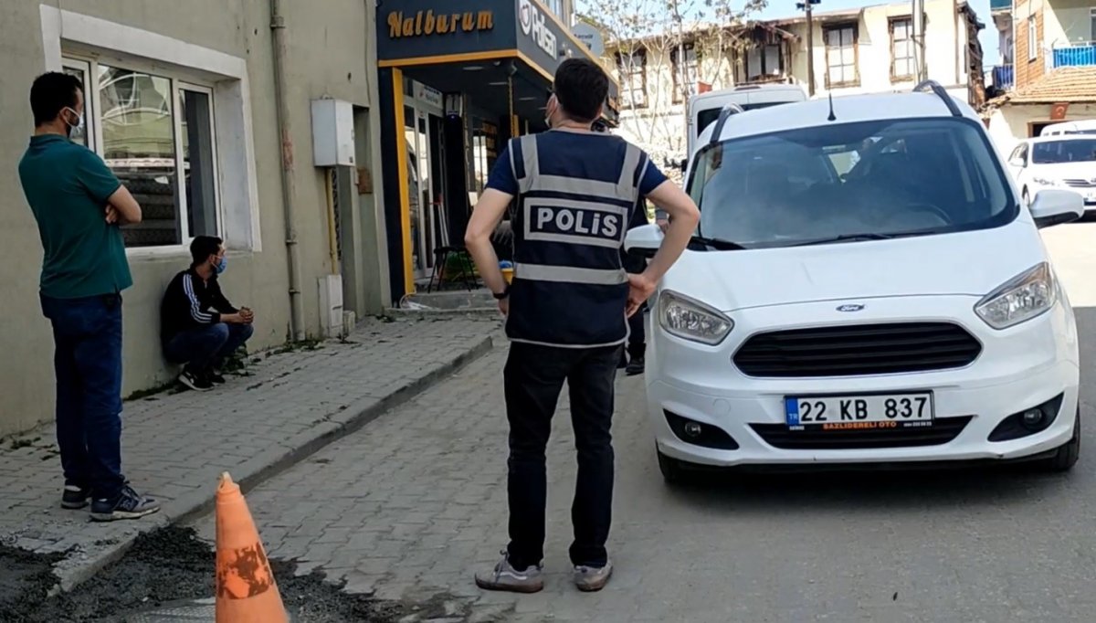 Edirne’de ekmek lamaya çıkan koronavirüs hastası yakalandı