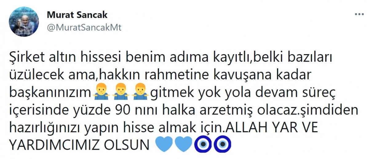 Adana Demirspor Başkanı Sancak: Ölene kadar başkanınızım