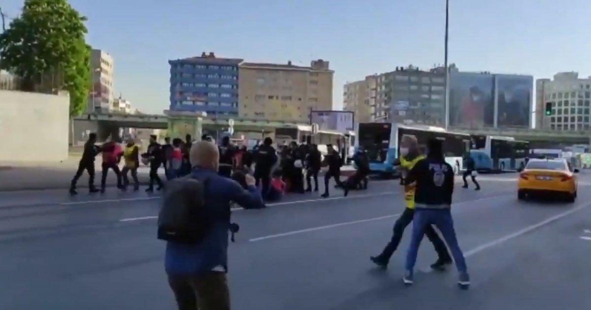 İstanbul’da kısıtlama gününde 1 Mayıs eylemleri