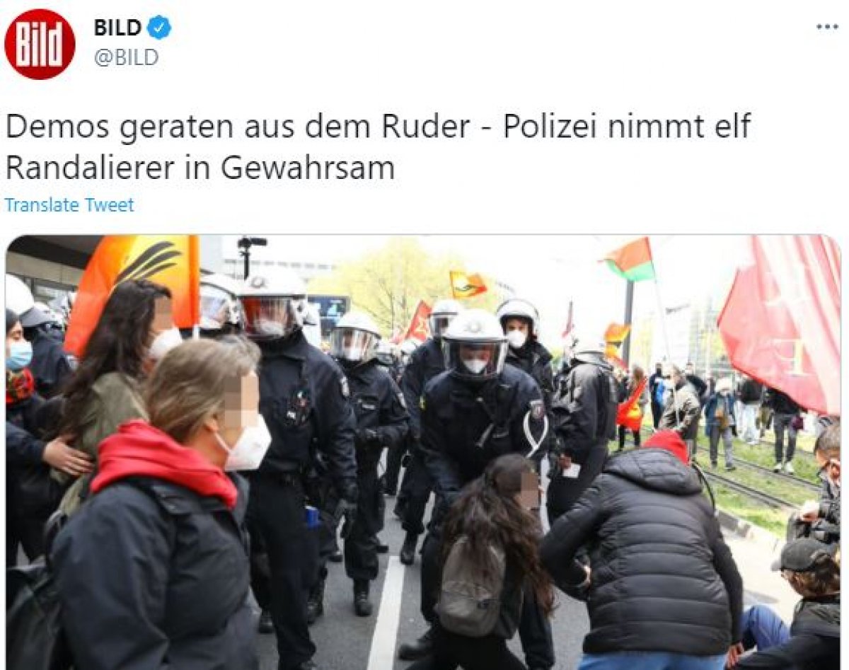 The effort of the German press to create a perception about the Turkish police #2