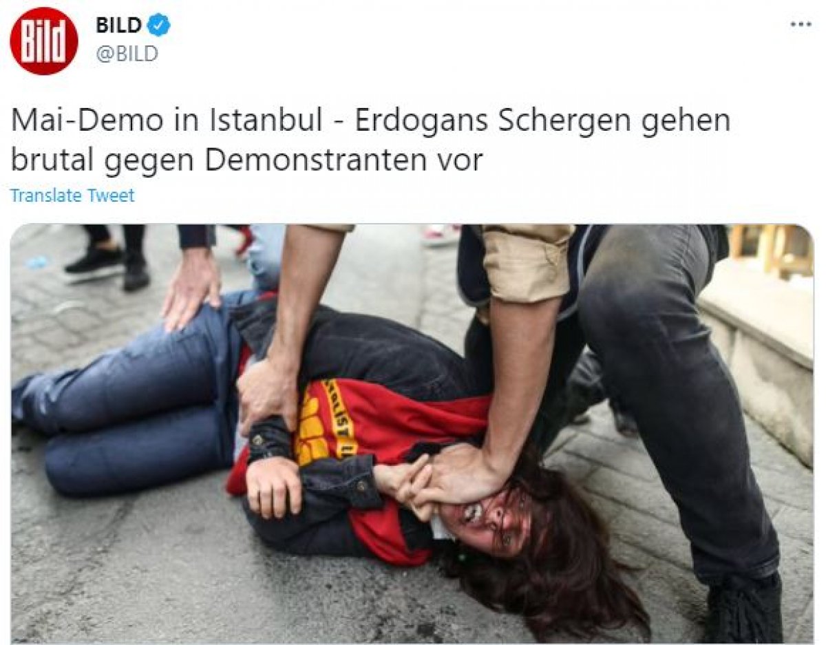 The effort of the German press to create a perception about the Turkish police #1