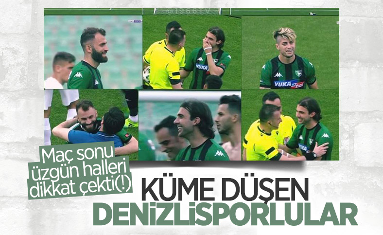 Denizlisporlu futbolcuların tepki çeken görüntüleri