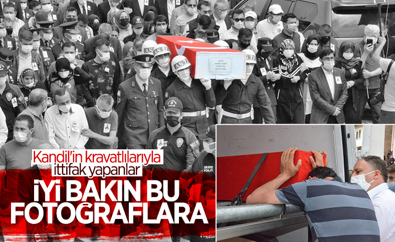 Kuzey Irak şehidi Ahmet Asan'a veda