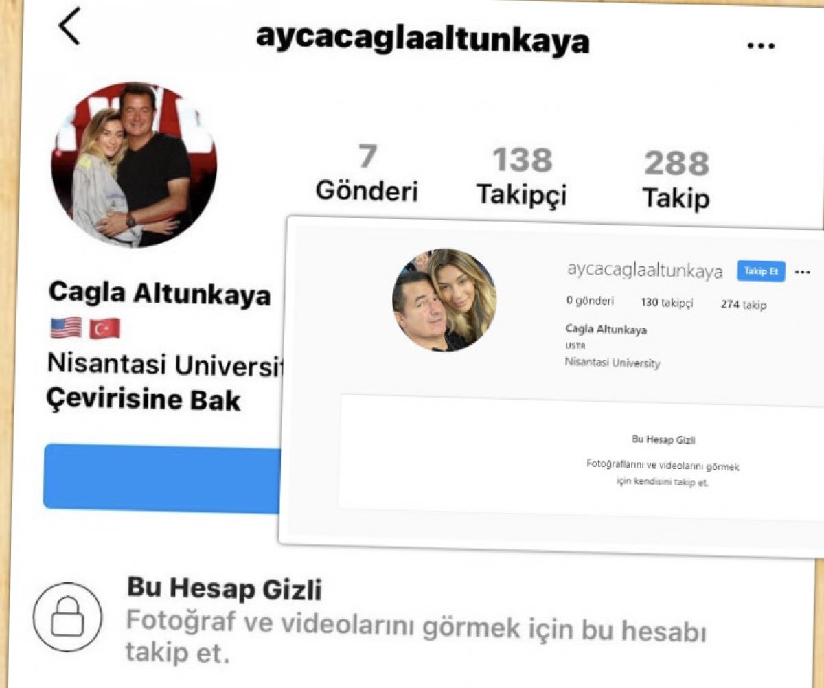 Ayça Çağla Altunkaya, fotoğrafları yeniden yükledi