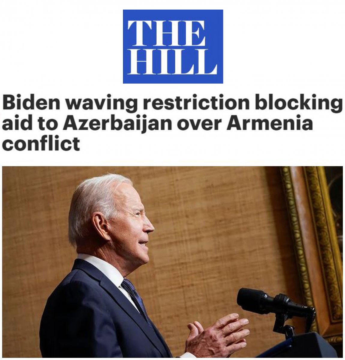 US decision to continue military aid to Azerbaijan #3