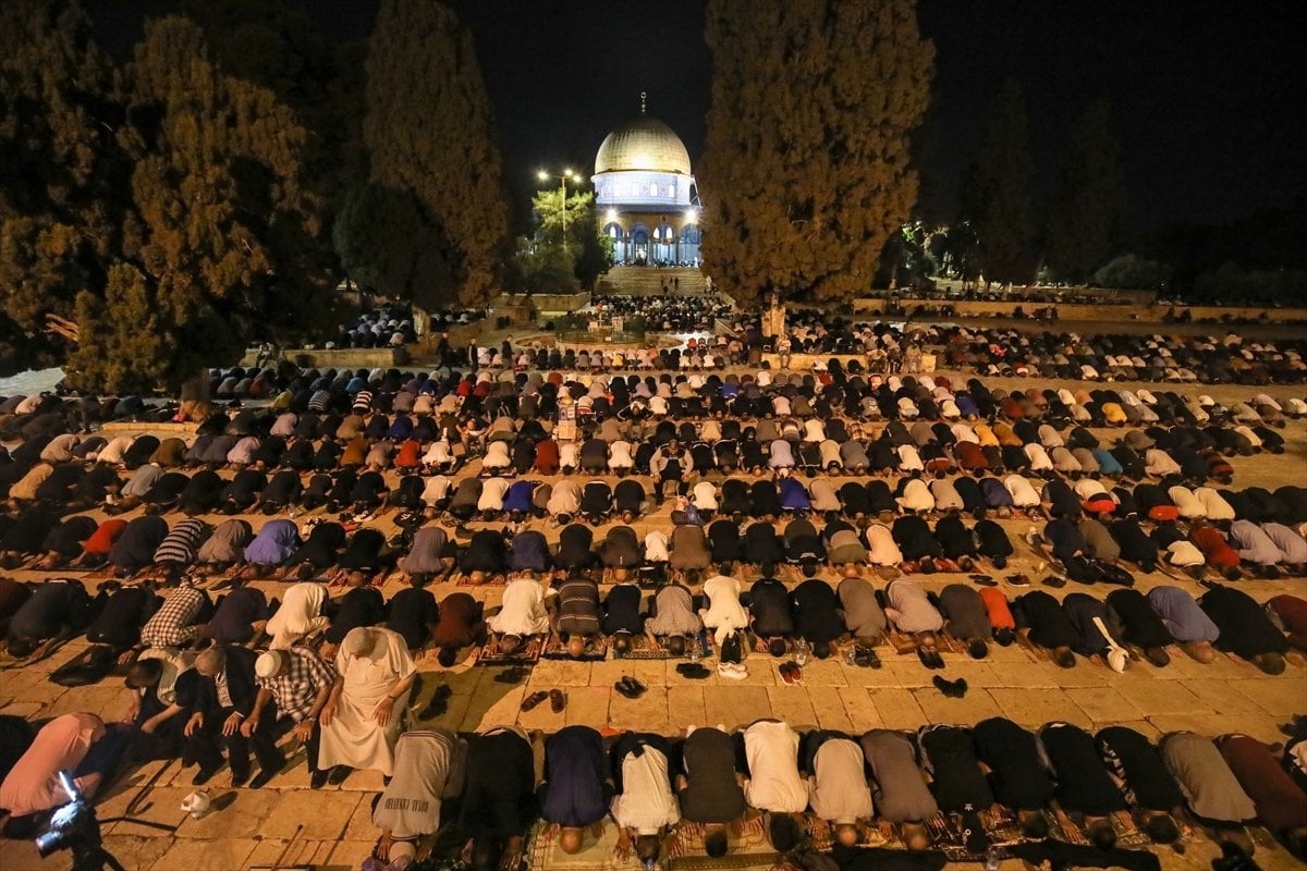 Tarawih prayer was held in Masjid al-Aqsa #4
