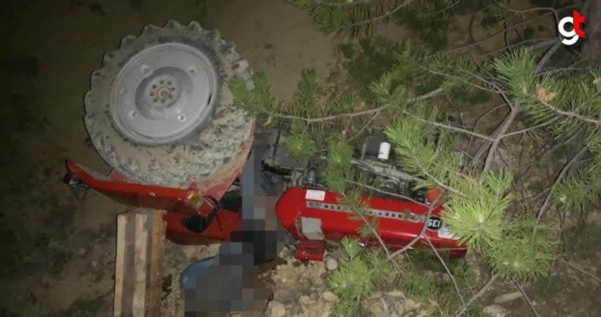 Bolu'da, traktör devrildi: 1 ölü